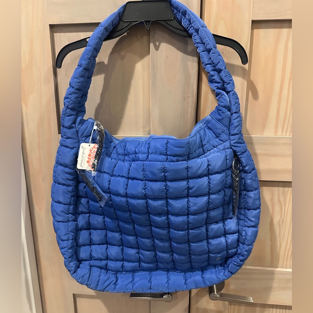 FP Movement by Free People Quilted Blue Shoulder Bag